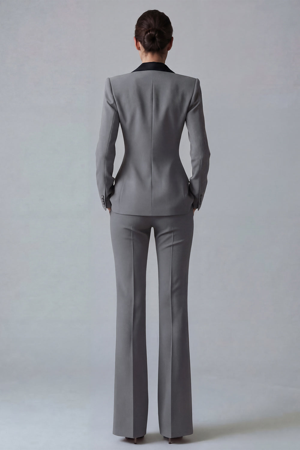 Dark Green Peak Lapel 2 Piece Slim Fit Single Breasted Prom Suits