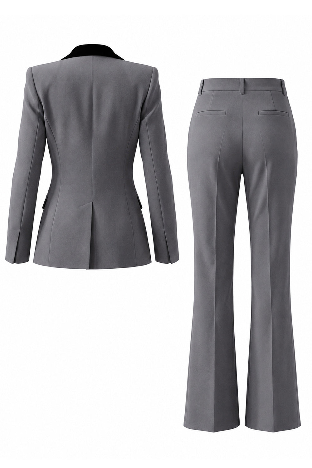 Dark Green Peak Lapel 2 Piece Slim Fit Single Breasted Prom Suits