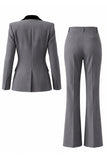 Dark Green Peak Lapel 2 Piece Slim Fit Single Breasted Prom Suits