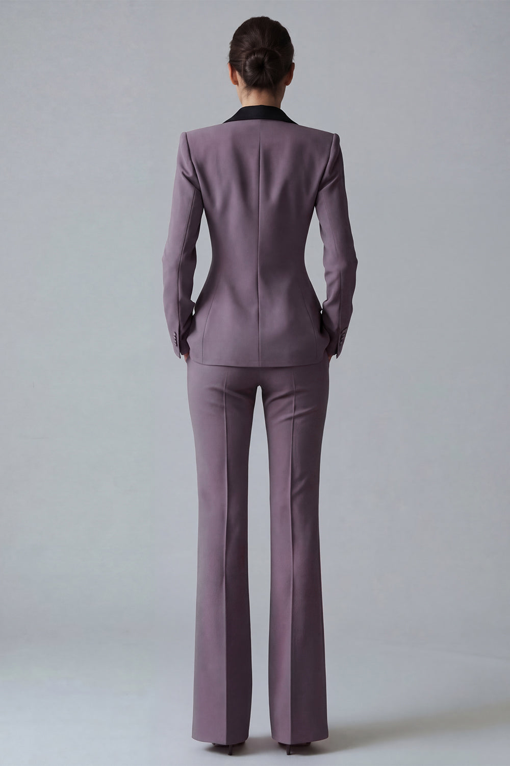 Dark Green Peak Lapel 2 Piece Slim Fit Single Breasted Prom Suits