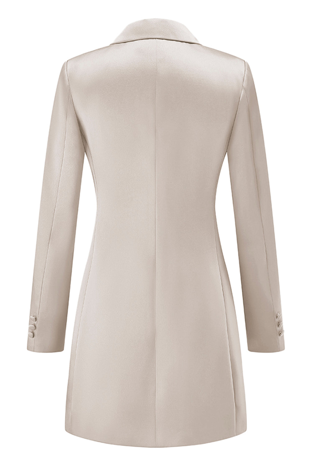 Champagne Single Breasted Peak Lapel Prom Blazer