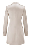 Champagne Single Breasted Peak Lapel Prom Blazer