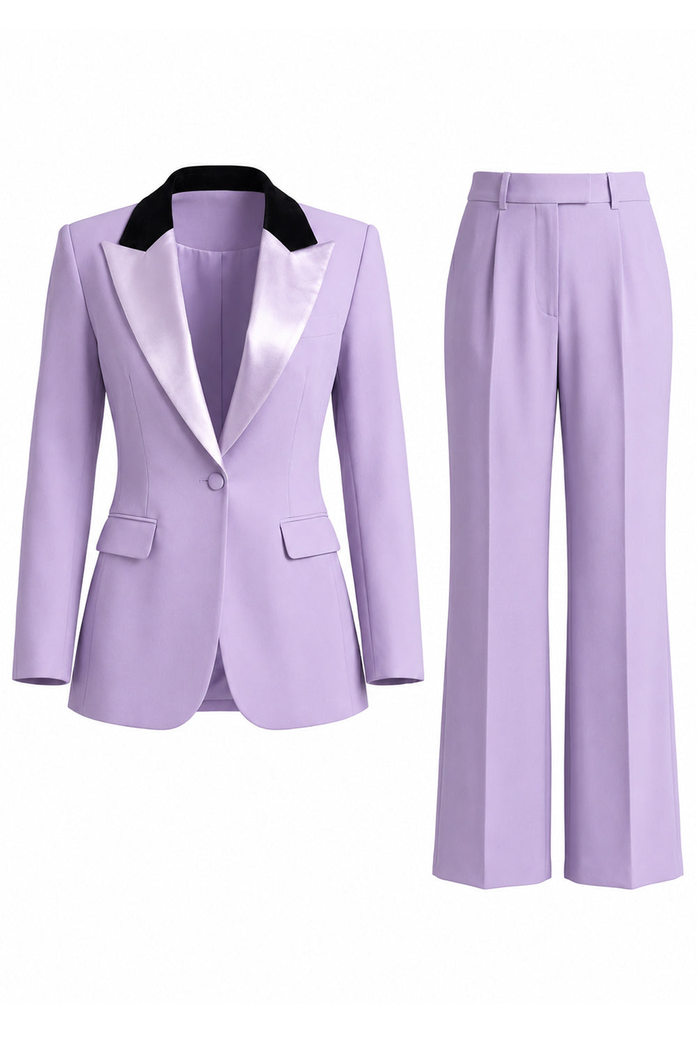 Dark Green Peak Lapel 2 Piece Slim Fit Single Breasted Prom Suits