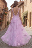 Yellow Floral Beaded A Line Square Neck Long Prom Dress