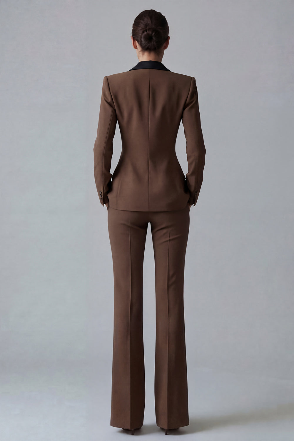 Dark Green Peak Lapel 2 Piece Slim Fit Single Breasted Prom Suits