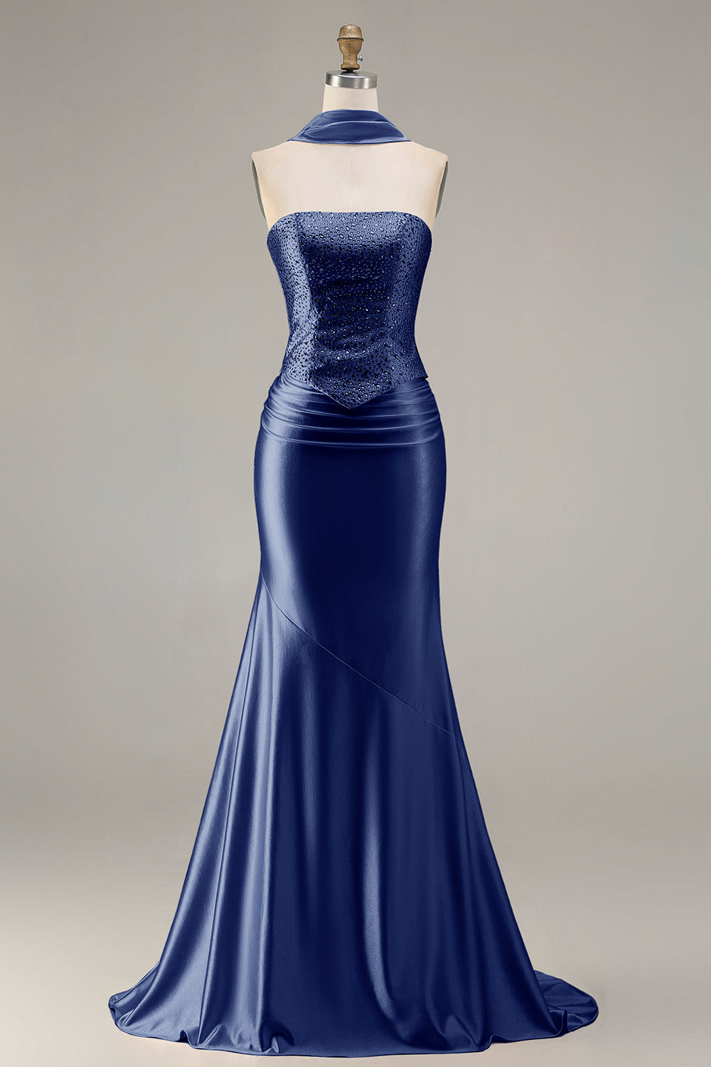 sachin and babi light blue dress Navy Blue and Champagne Dress main image 0