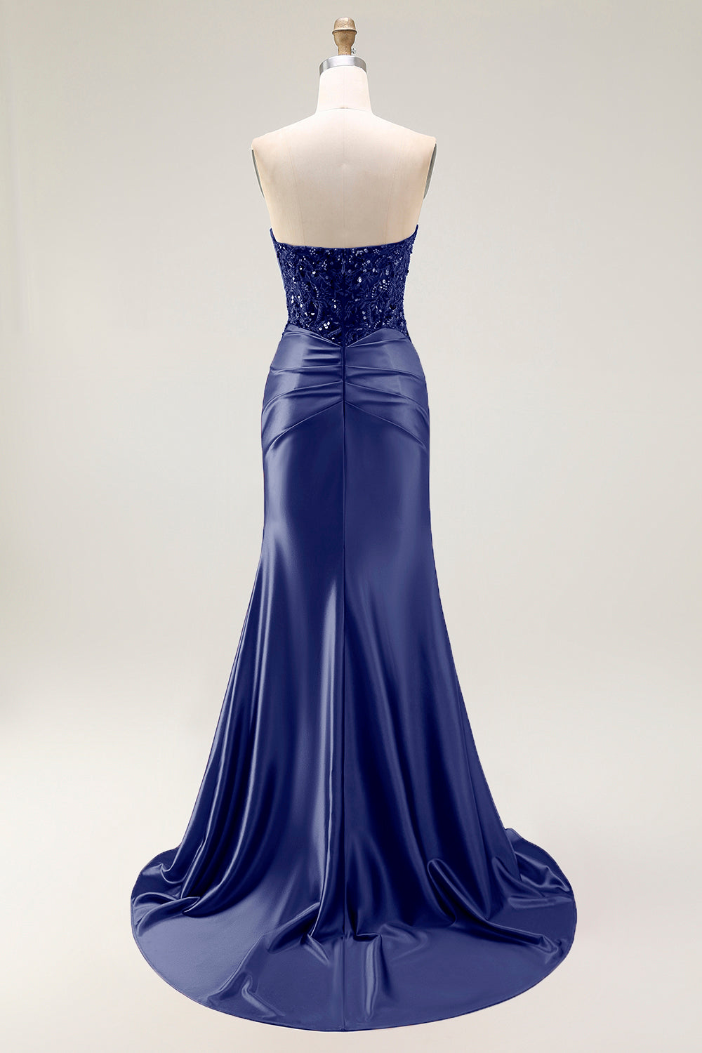 Sparkly Red Sweetheart Mermaid Long Prom Dress with Sequins