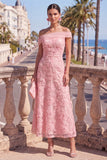 Sage Green Beaded Floral A Line Maxi Off the Shoulder Wedding Guest Dress