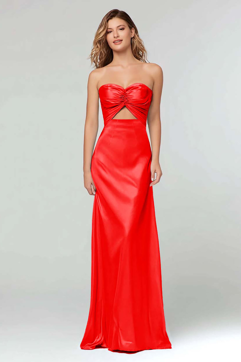 Black Sweetheart Sheath Satin Long Formal Dress