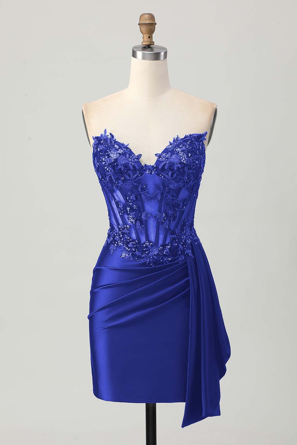 Sparkly Burgudny Corset Tight Short Homecoming Dress with Sequins