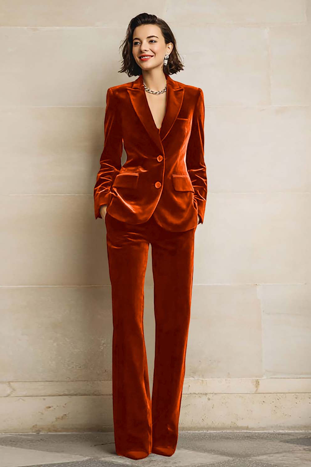 Zapakasa Women Plum Velvet Prom Suits with Pockets 2 Piece Peak Lapel Single Breasted Business Tuxedo Zapakasa Women Plum Velvet Prom Suits with Pockets 2 Piece Peak Lapel Single Breasted Business Tuxedo