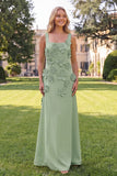 Hot Pink A Line Square Neck Floral Maxi Wedding Guest Dress