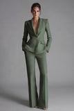 Pink 2 Piece One Button Slim Fit Peak Lapel Prom Suits with Pockets