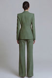 Pink 2 Piece One Button Slim Fit Peak Lapel Prom Suits with Pockets