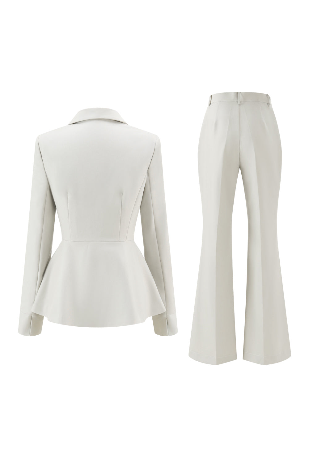 Grey Green Notched Lapel 2 Piece Women Prom Suits