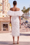 Butter Yellow Floral Maxi Beaded Sheath Wedding Guest Dress with Ruffles