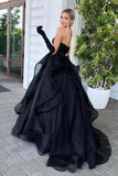 Pink Strapless Sweetheart Ball Gown Evening Dress