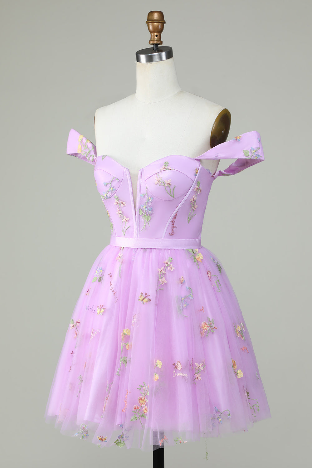 Cute A Line Sweetheart Purple Short Homecoming Dress