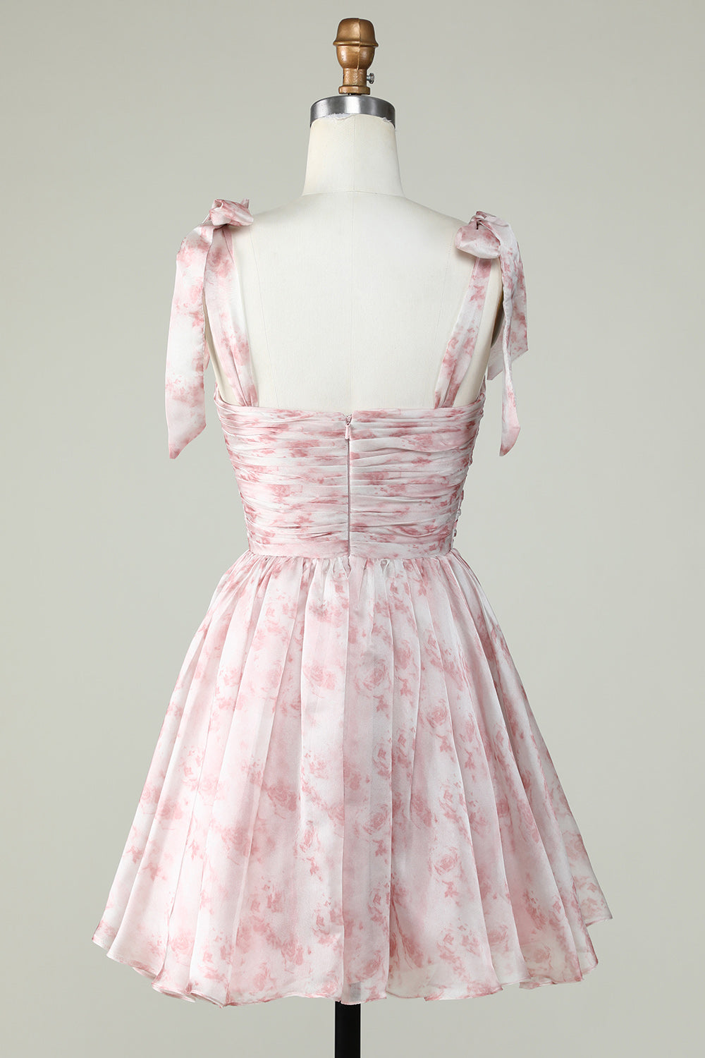 Stylish A Line Off the Shoulder Sage Printed Short Homecoming Dress