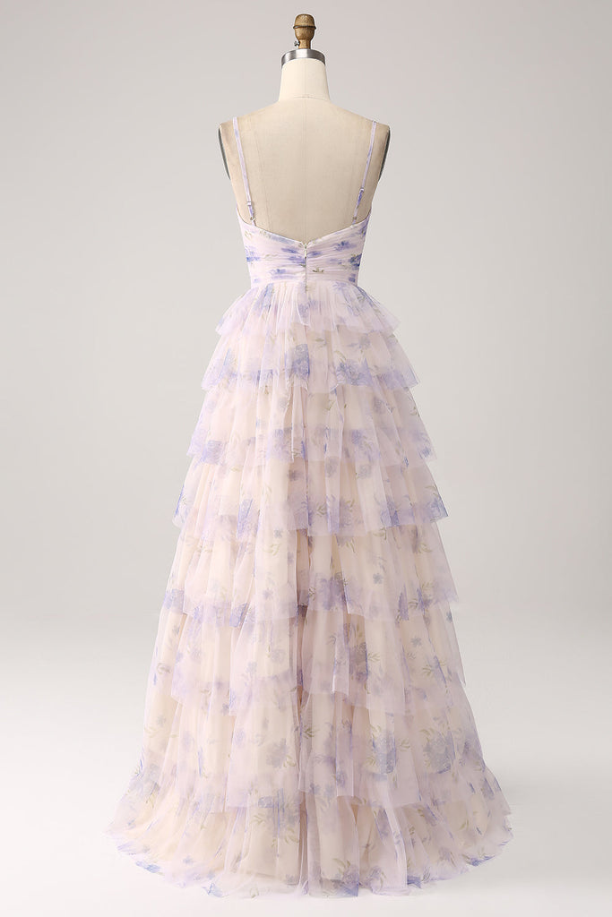 Lavender High -Low Kim Party Dress With Hair Pin
