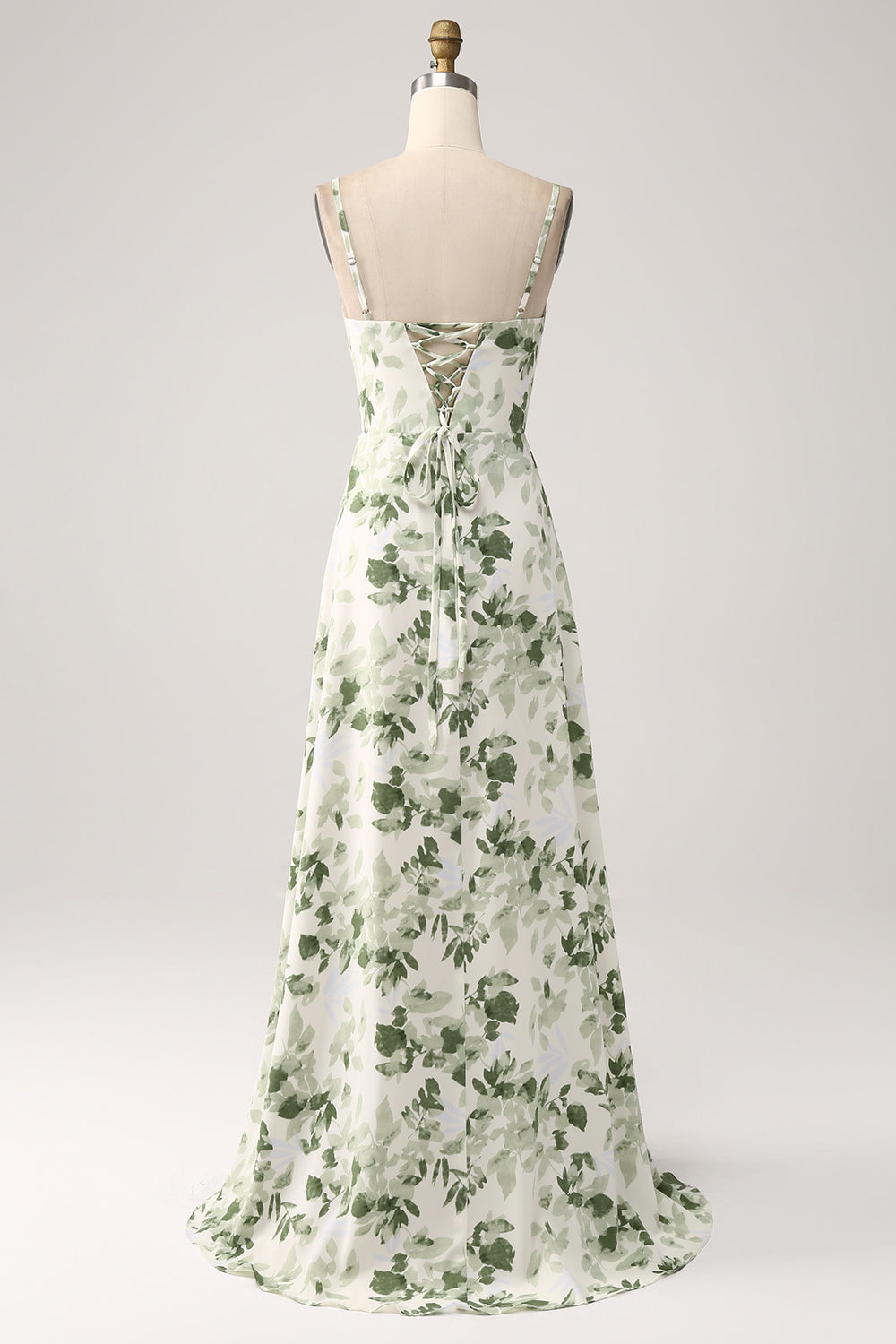 green print formal dress Green Floral Print Organza Maxi Dress | Womens | Medium | 100% Polyester | Lulus | Homecoming | Holiday Dresses