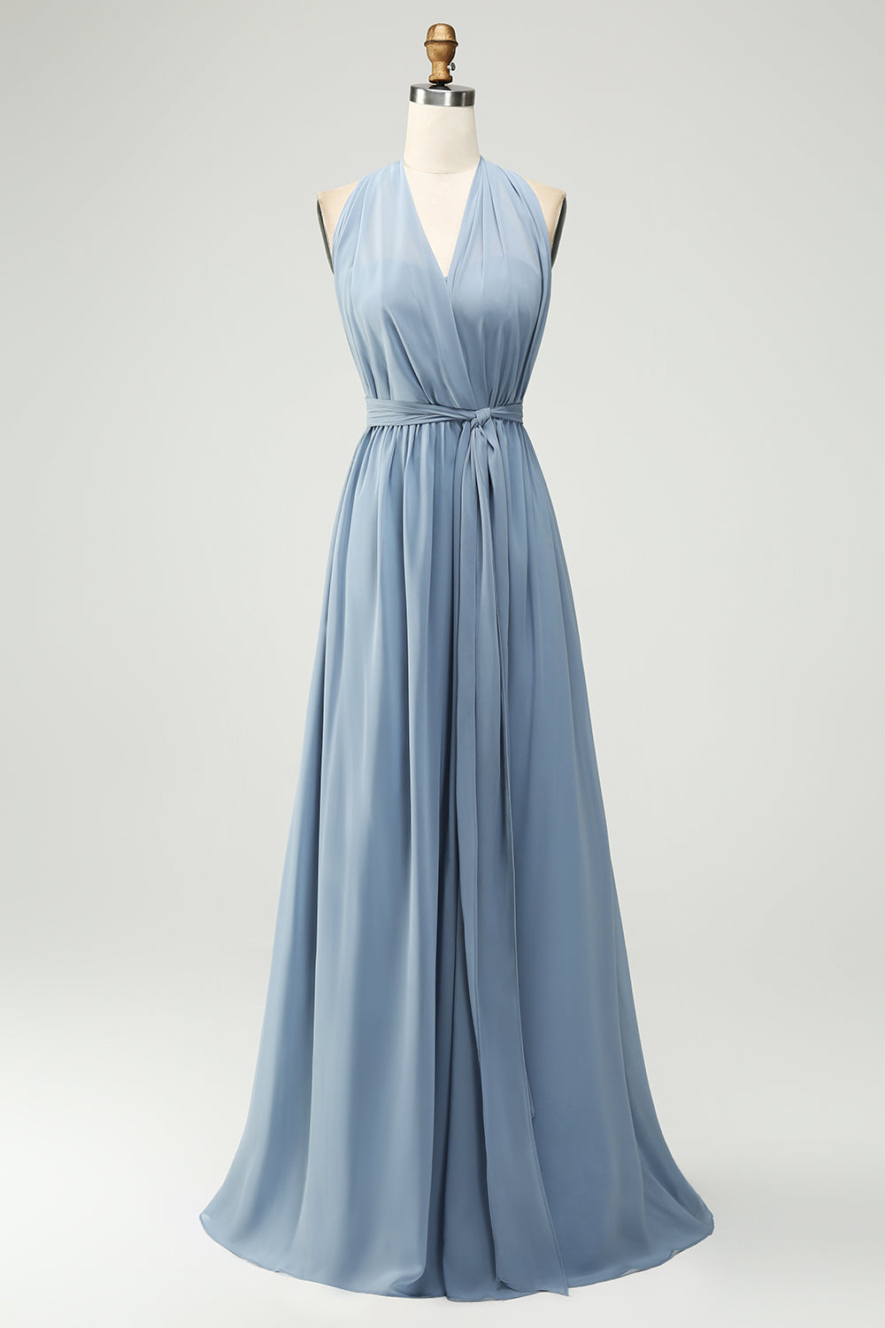 Zapakasa Women Convertible Dusty Blue Bridesmaid Dress Chiffon A Line Wedidng Party Dress Zapakasa Women Convertible Dusty Blue Bridesmaid Dress Chiffon A Line Wedidng Party Dress