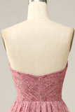 Purple Sweetheart A-Line Prom Dress