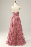 Purple Sweetheart A-Line Prom Dress