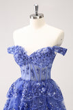 Sparkly Golden Corset Tiered Lace A-Line Short Homecoming Dress