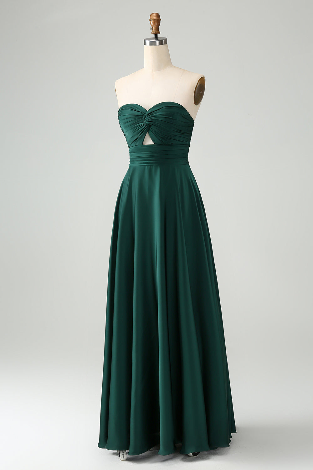 Zapakasa Women Dark Green Sweetheart Bridesmaid Dress A Line Keyhole Satin Long Prom Dress Zapakasa Women Dark Green Sweetheart Bridesmaid Dress A Line Keyhole Satin Long Prom Dress