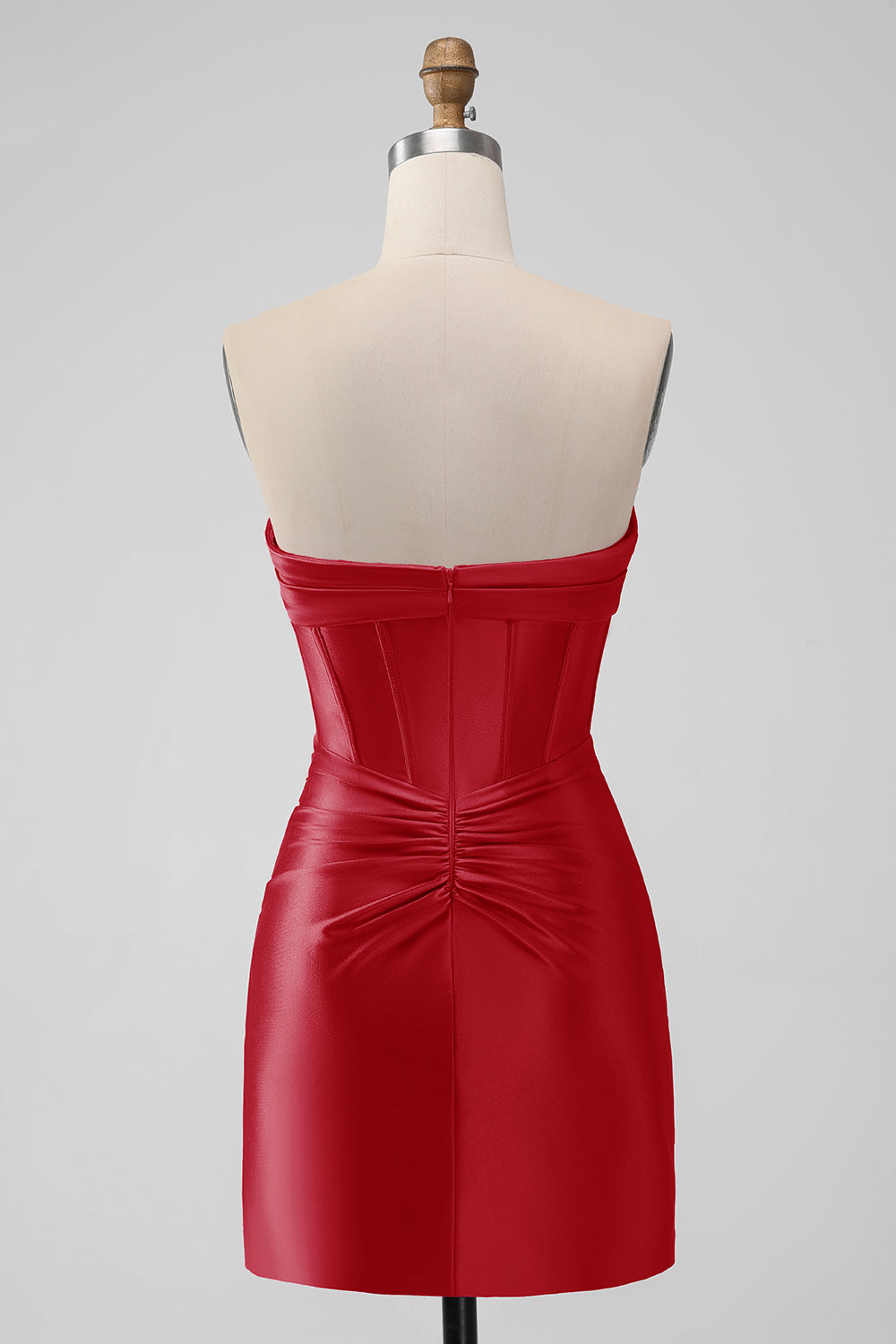ZAPAKA Women Stylish Fuchsia Bodycon Short Homecoming Dress Sweetheart Satin Short Corset Cocktail Dress ZAPAKA Women Stylish Fuchsia Bodycon Short Homecoming Dress Sweetheart Satin Short Corset Cocktail Dress