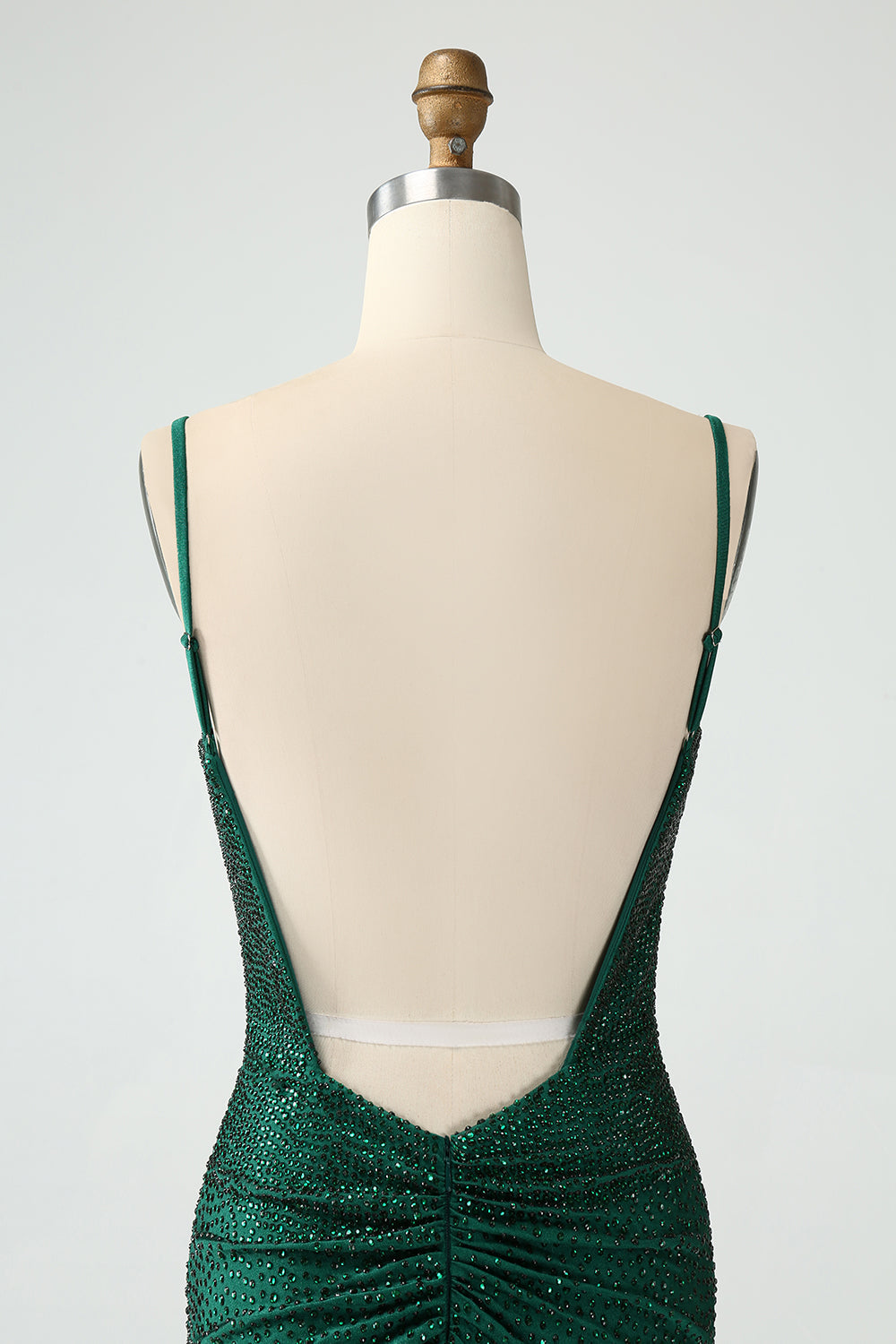 dark green bodycon homecoming dress ZAPAKA Women Dark Green Cocktail Dress with Beading Bodycon Strapless Sleeveless Homecoming Party Dress, Dark Green / US16