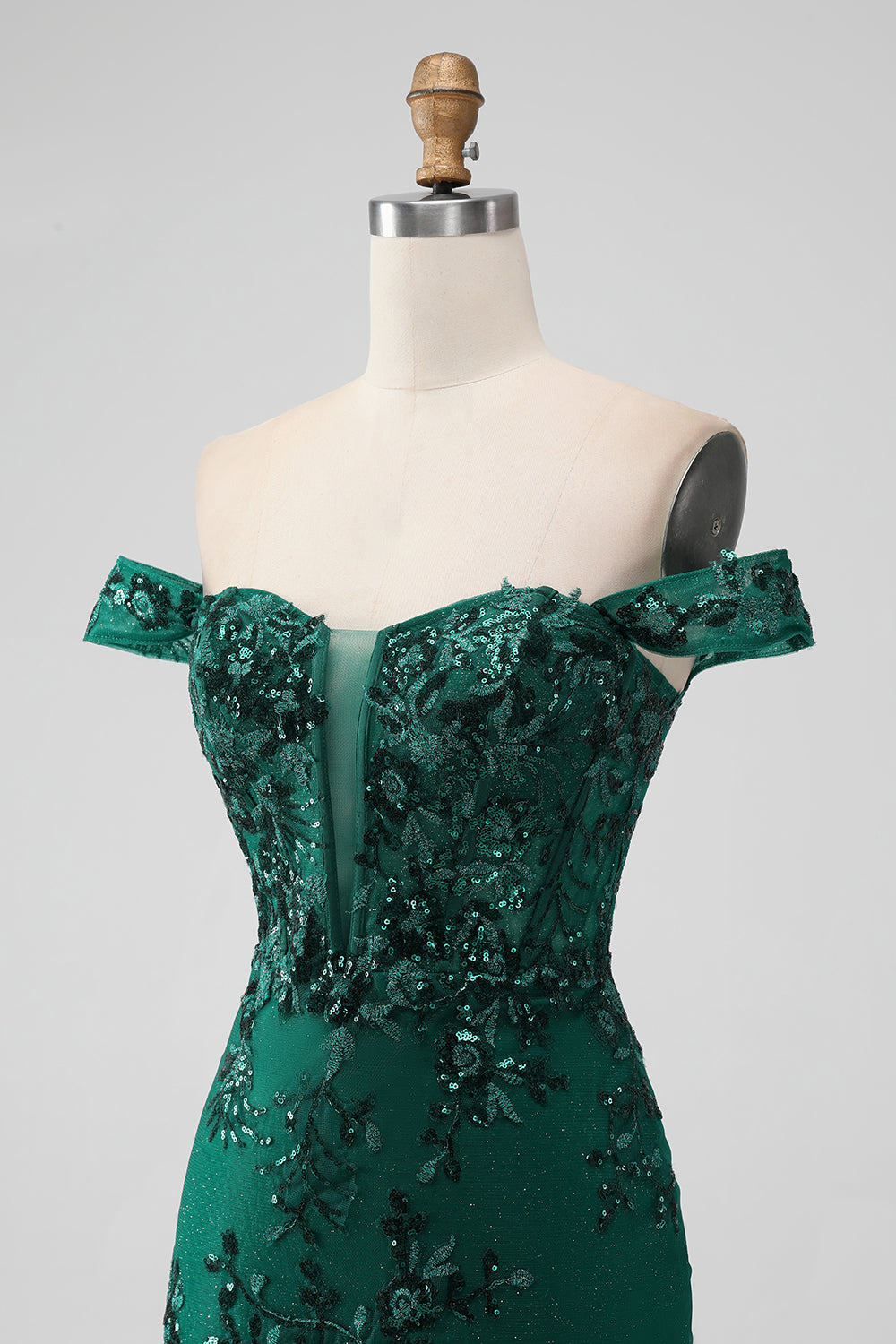 emerald green short prom dresses Primavera Couture 4055 Asymmetrical Sleeve Style Short Prom Dress