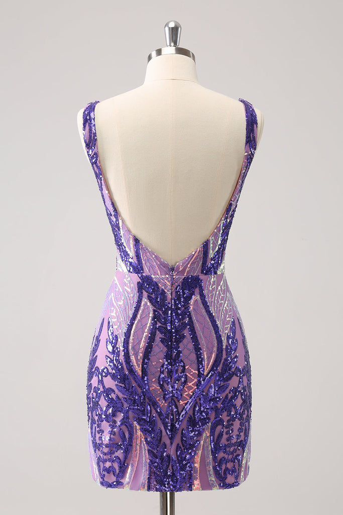 Fuchsia Ruched Bodycon Homecoming Dress main image 1