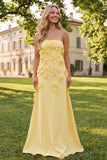 Sage Green A Line Strapless Floral Maxi Wedding Guest Dress