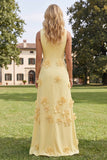 Hot Pink Boat Neck A Line Floral Maxi Wedding Guest Dress