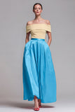 Fuchsia and Red Long A Line Off the Shoulder Patchwork Formal Dress