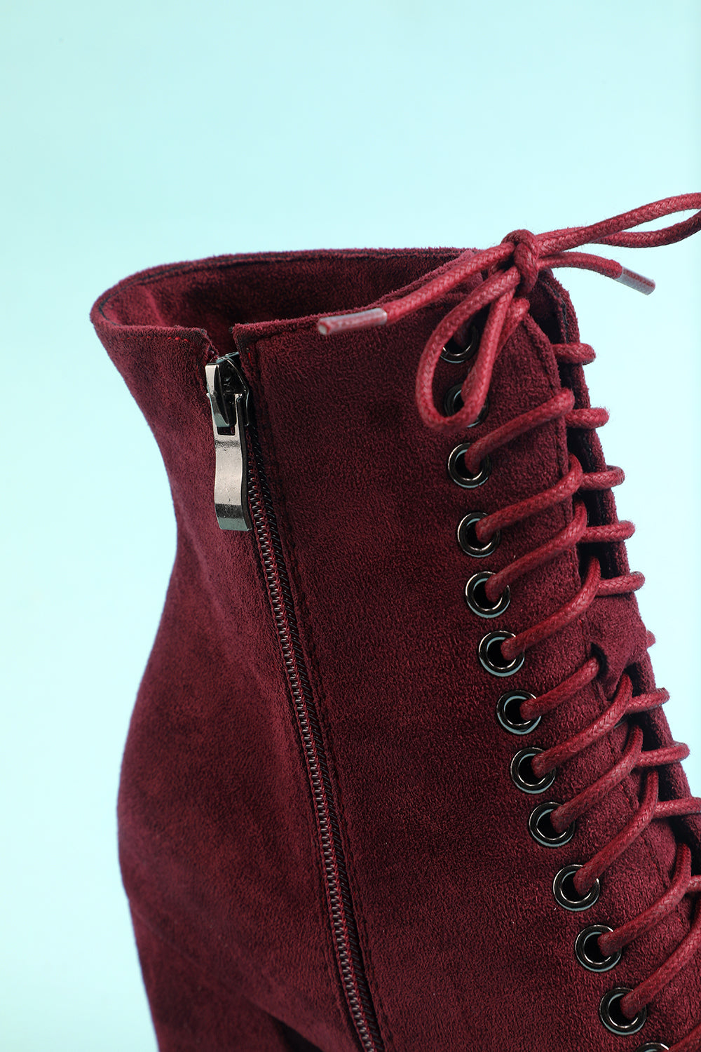 Women's Burgundy Martin Boots