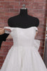 Sparkly Ivory Sequin Scoop A Line Short Homecoming Dress with Bow