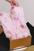 Floral A Line Spaghetti Straps Long Sparkly Pink Sequin Prom Dress