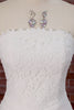 White Lace Strapless Ruched Tight Short Corset Graduation Dress