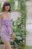 Bodycon Sweetheart Purple Short Homecoming Dress with Bowknot