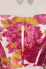 Pink Floral Jacquard Corset A Line Short Homecoming Dress with Slit