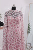High Neck Sparkly Blush Mermaid Open Back Long Beaded Pageant Dress with Cape