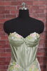 Floral Sweetheart Tight Pink Short Corset Homecoming Dress
