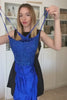 Sheath Spaghetti Straps Royal Blue Short Homecoming Dress with Appliques