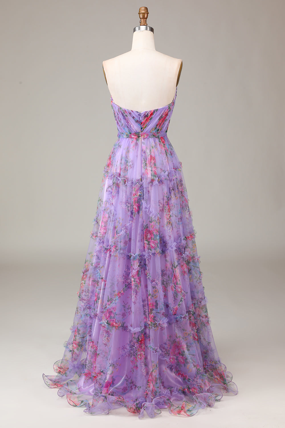 Sweetheart A-Line Dusty Rose Long Prom Dress