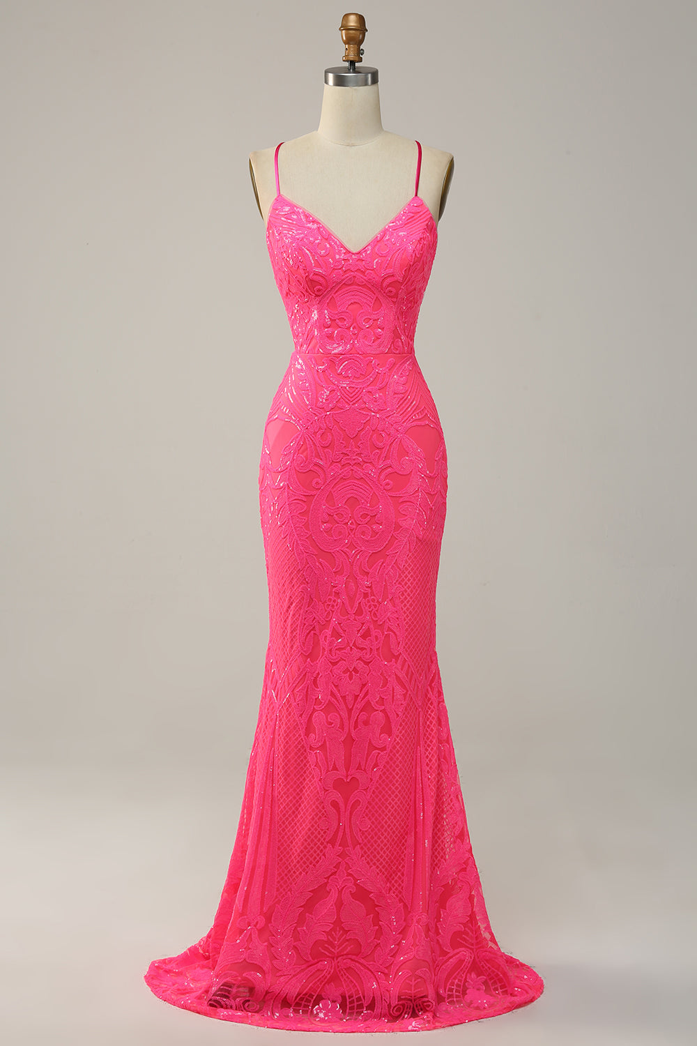 long smmer dress hot pink Zapakasa Women Sparkly Sequins Prom Mermaid Spaghetti Straps Backless Evening Party Dress Easter casual wear Off-Shoulder Navy Blue Sequin Homecoming Dresses Color:Golden Peach