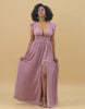 A line Blush Chiffon Bridesmaid Dress