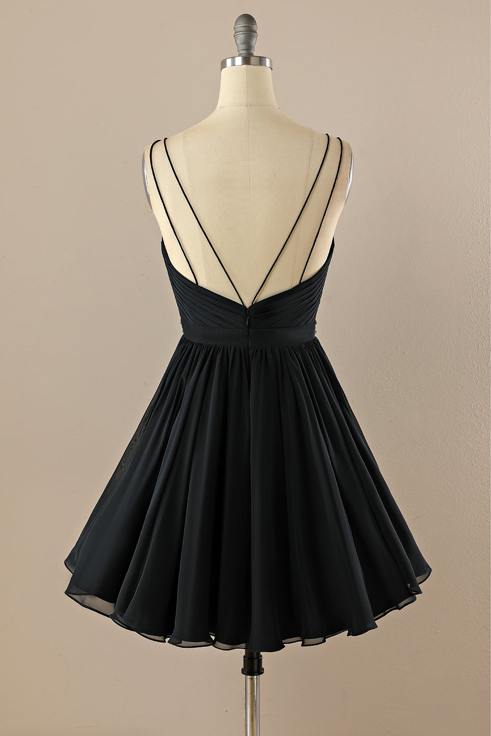 V neck Little Black Dress